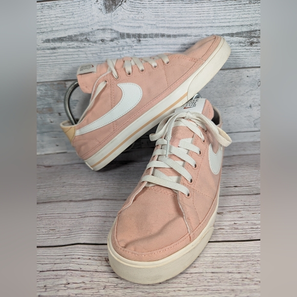 Nike Sun Club Court Legacy Women's Sneakers Size 9.5W 8M 8Y Canvas Pink Oxford - Picture 1 of 10